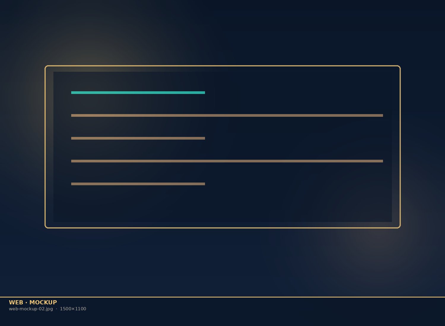 Website mockup
